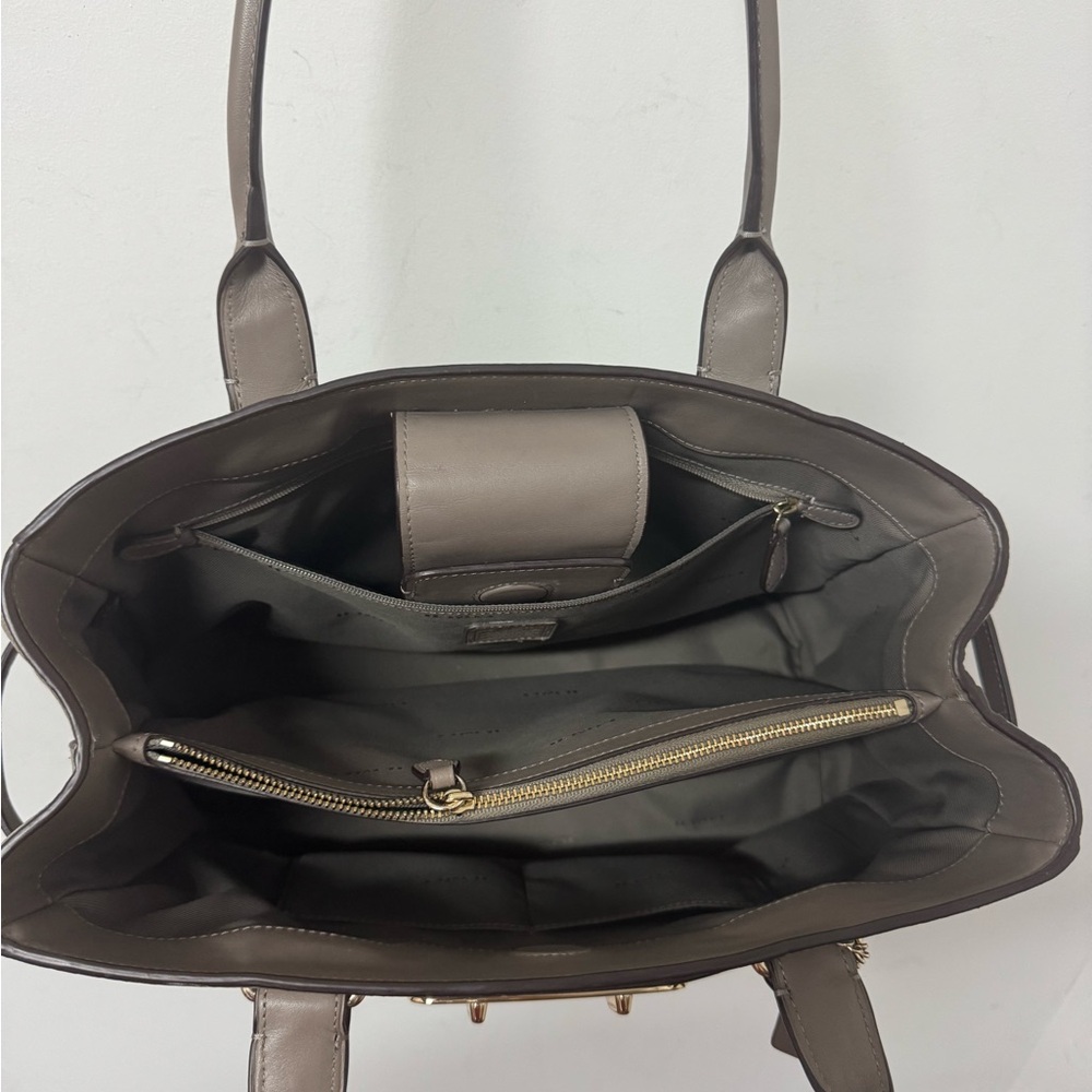 Coach Taupe Leather Tote Bag - Picture 4 of 7